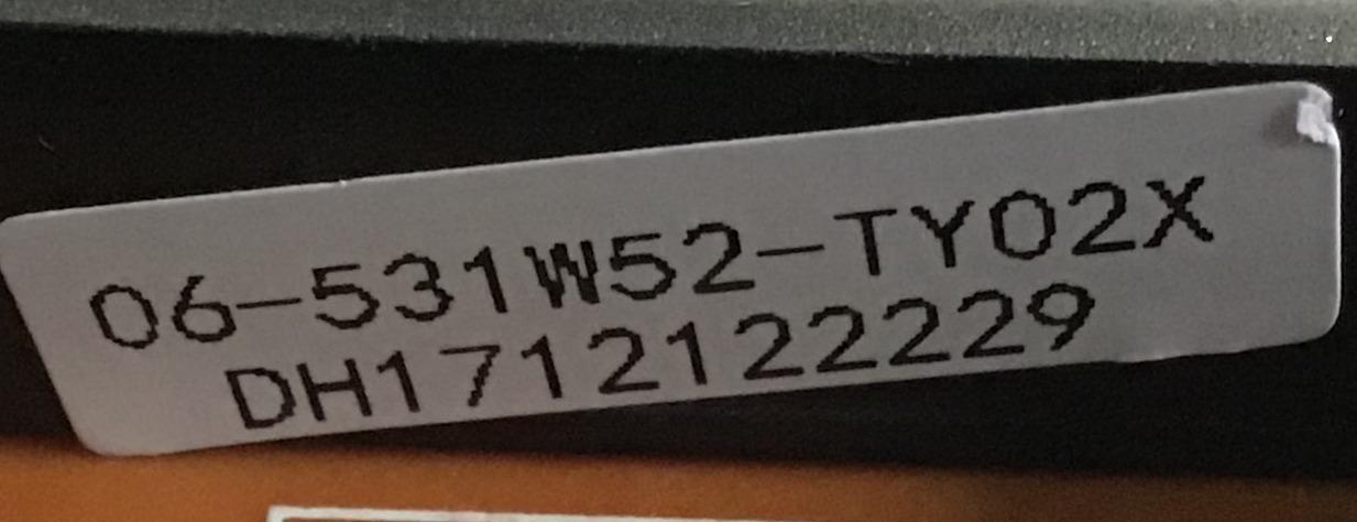 CONTROL REMOTO ORIGINAL NUEVO  OLIMPO SMART TV / 06-531W52-TY02X / RC311S / DH1712122229 - Imagen 2